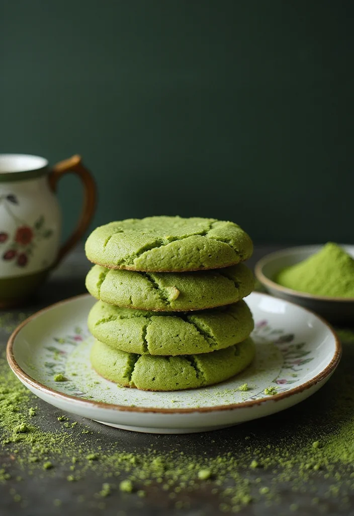10 Egg Free Cookie Recipes for Easy Reliable Treats - 8. Matcha Green Tea Cookies