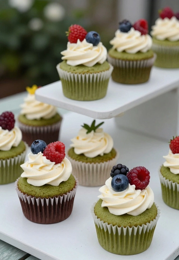 10 Eggless Baking Recipes for Soft Reliable Results - 10. Matcha Green Tea Cupcakes