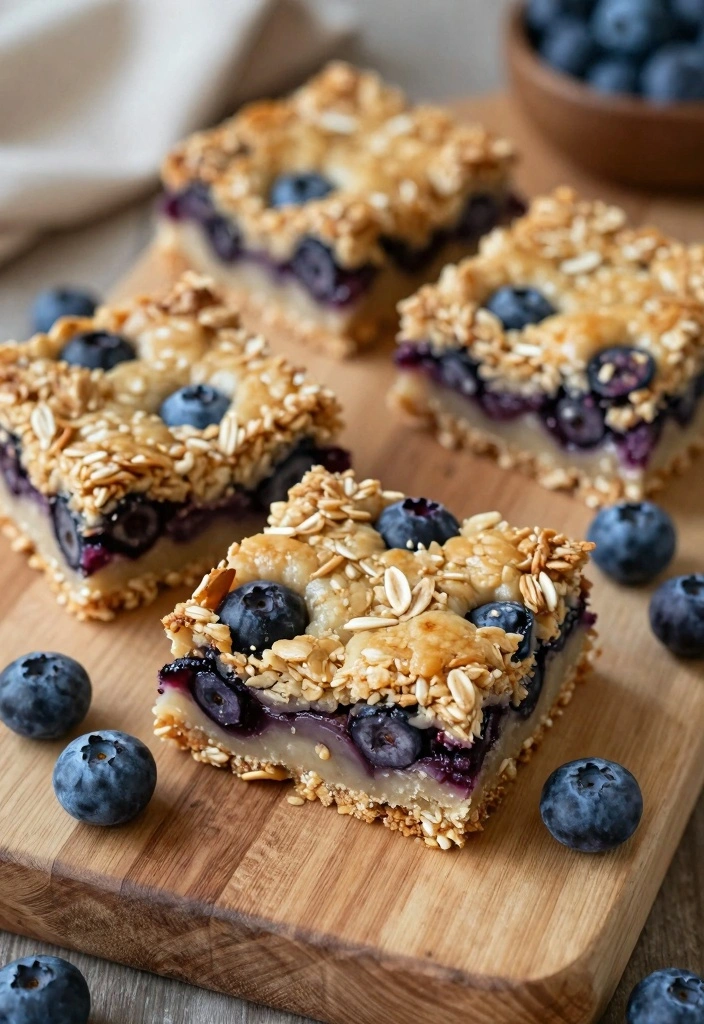 10 Eggless Baking Recipes for Soft Reliable Results - 9. Blueberry Oatmeal Bars