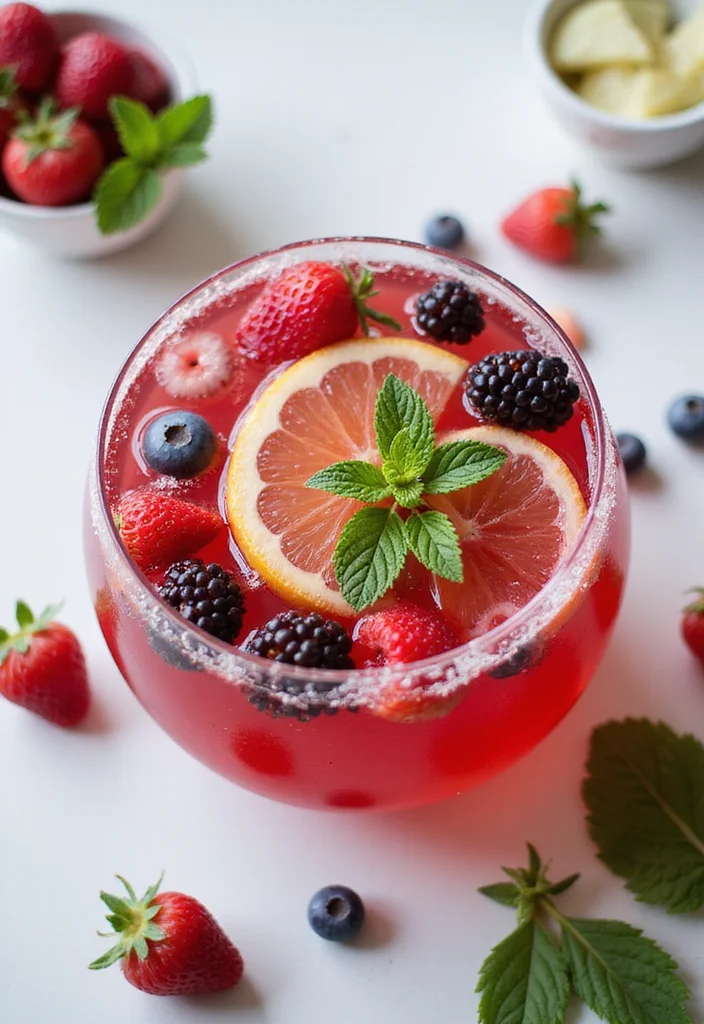 10 Elderflower Cocktail Recipes for Light Floral Flavor - 5. Elderflower and Berry Punch
