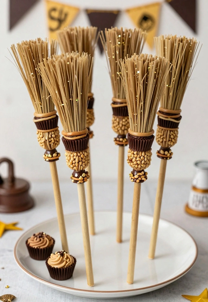 10 Harry Potter Baking Recipes for Magical Fun Treats - 4. Quidditch Pretzel Broomsticks