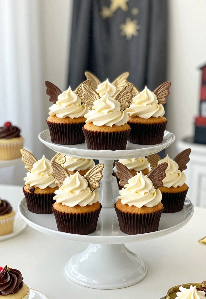 10 Harry Potter Baking Recipes for Magical Fun Treats - 9. Snitch Cupcakes