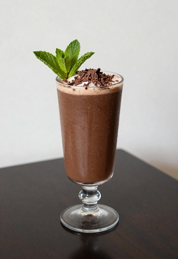 10 Healthy Cocktail Recipes With Fresh Clean Ingredients - 10. Chocolate Mint Mocktail
