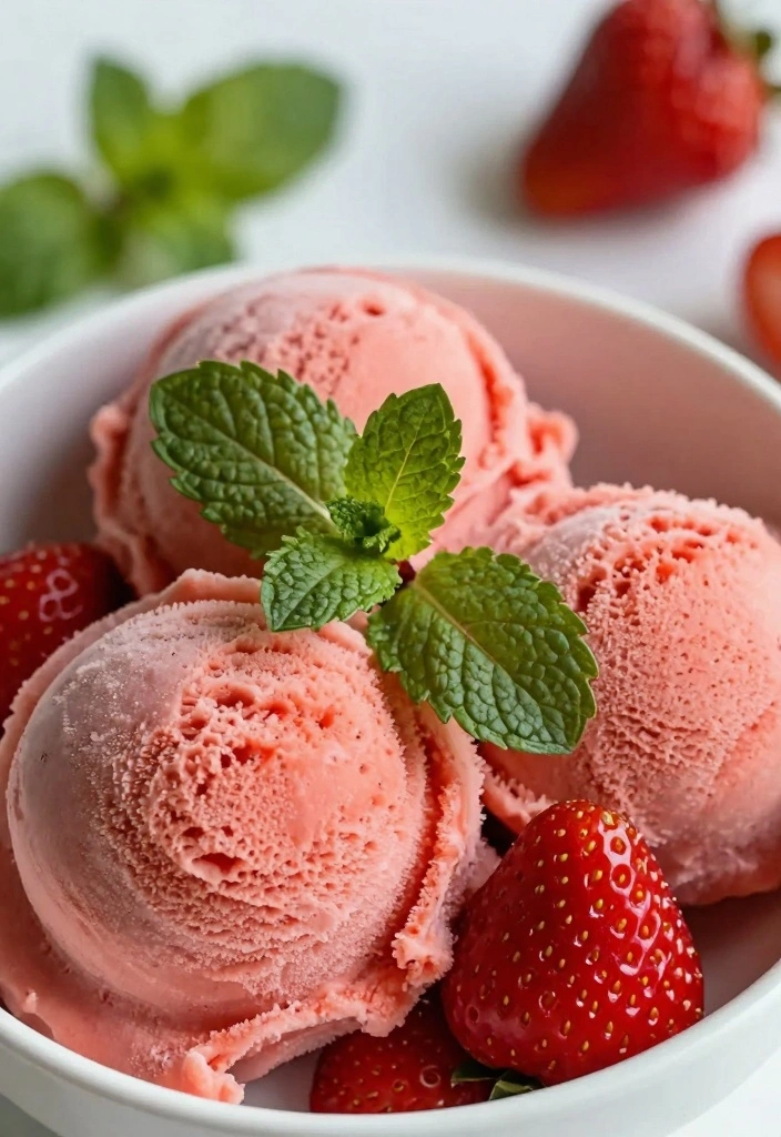 10 Passover Dessert Recipes for Simple Holiday Baking - 5. Strawberry Sorbet