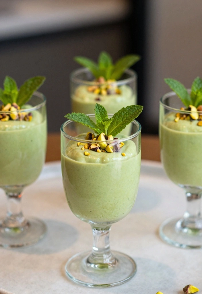 10 Pistachio Dessert Recipes for Nutty Sweet Flavor - 1. Creamy Pistachio Mousse
