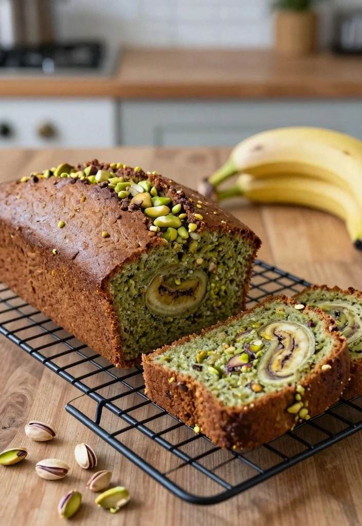 10 Pistachio Dessert Recipes for Nutty Sweet Flavor - 4. Pistachio Banana Bread