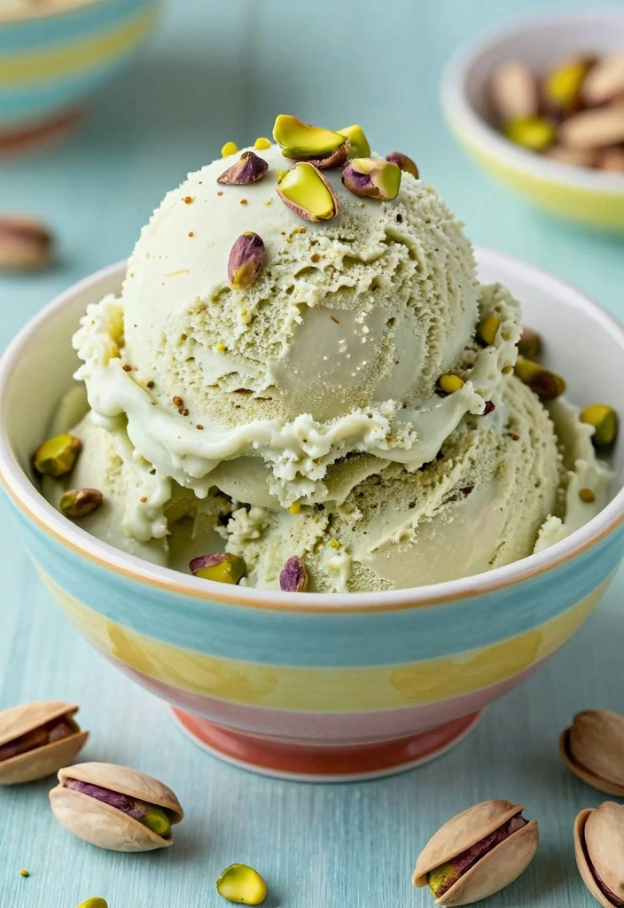 10 Pistachio Dessert Recipes for Nutty Sweet Flavor - 8. Pistachio Ice Cream