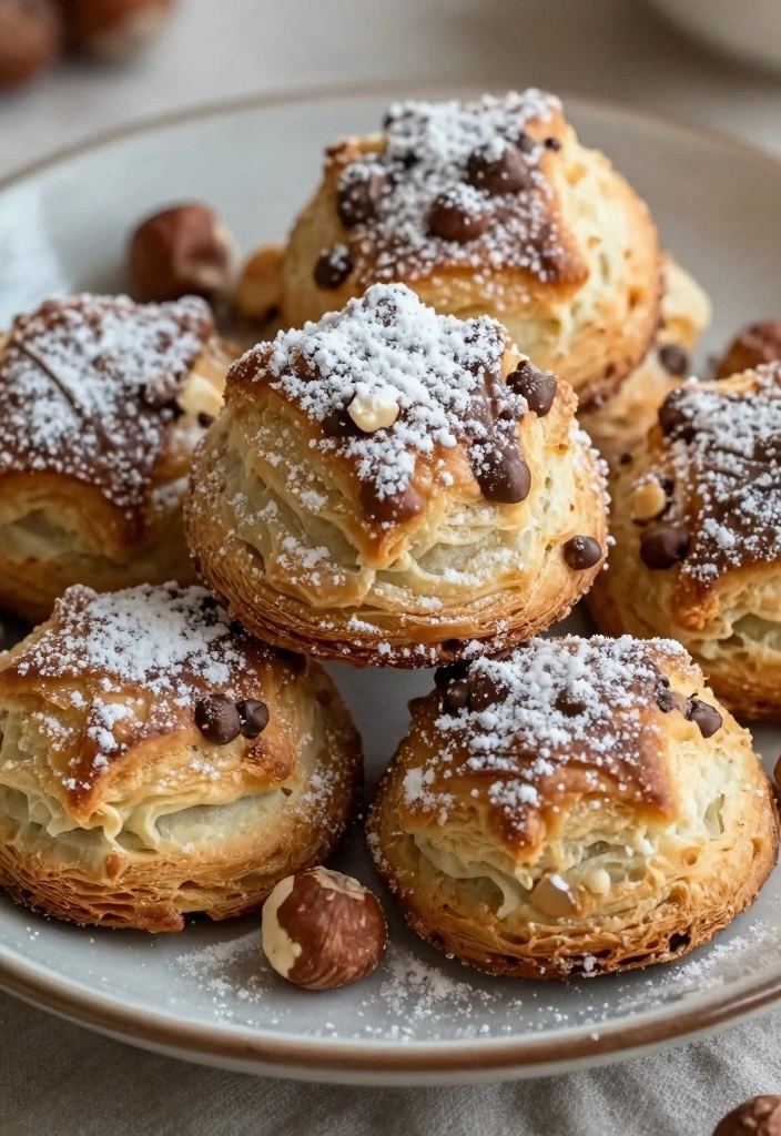 10 Puff Pastry Cookie Recipes for Crisp Light Sweets - 1. Chocolate Hazelnut Puff Pastry Delights
