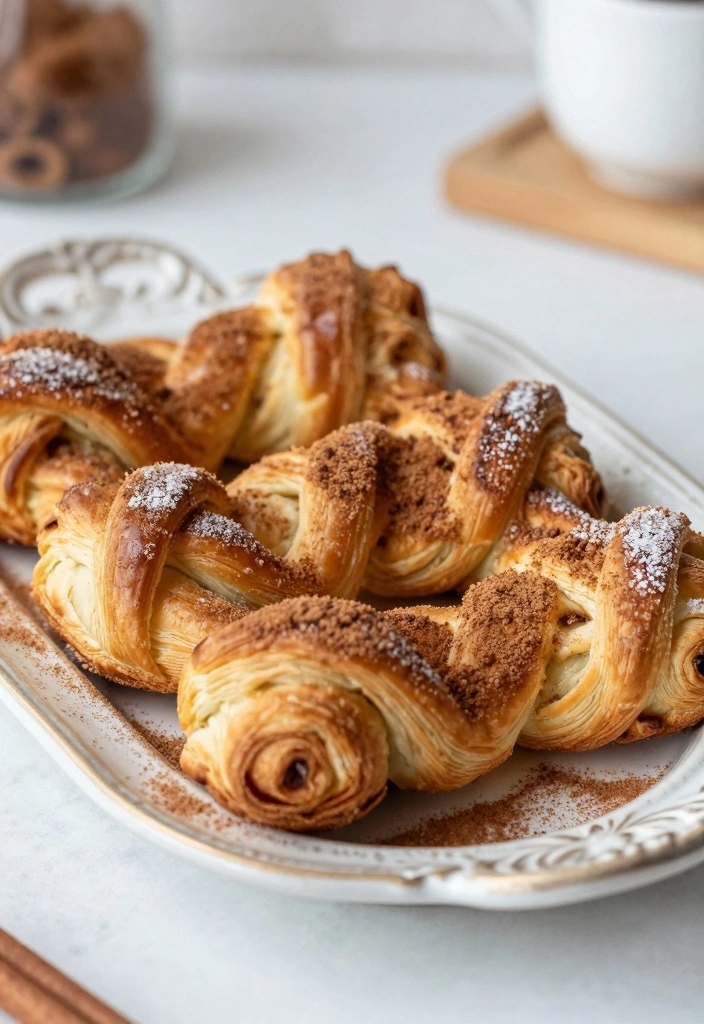 10 Puff Pastry Cookie Recipes for Crisp Light Sweets - 3. Cinnamon Sugar Puff Pastry Twists