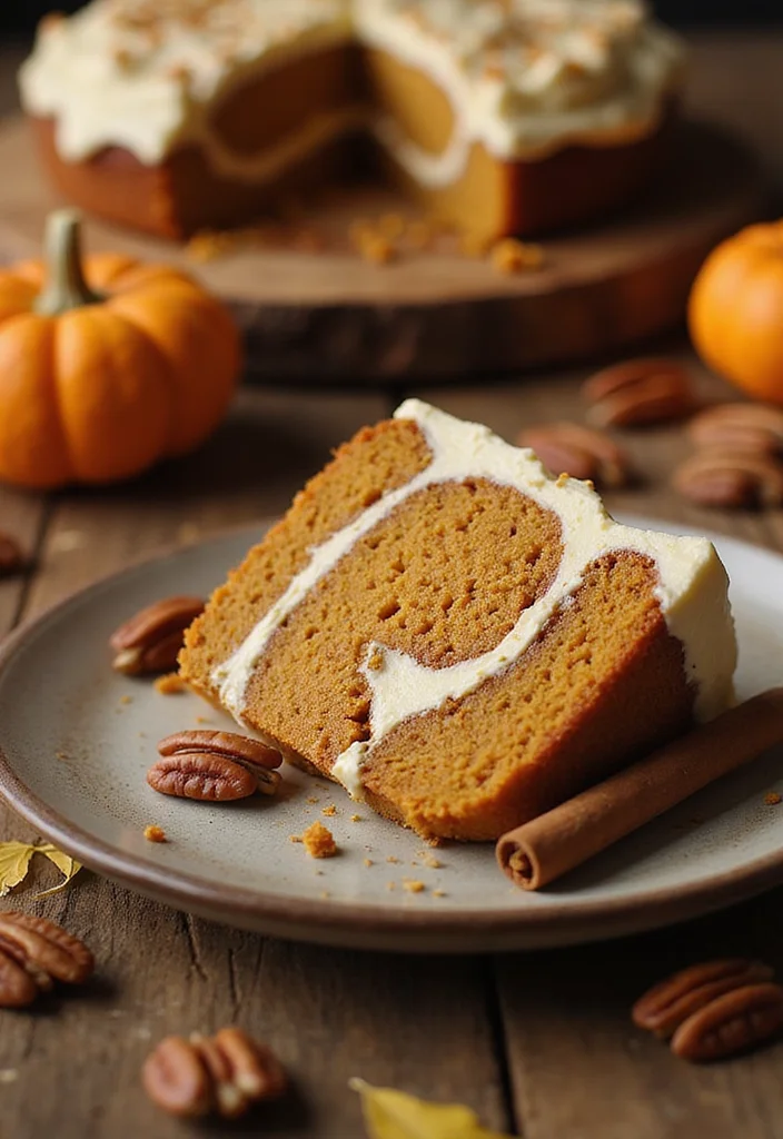 10 Pumpkin Spice Cake Recipes for Cozy Fall Baking - 2. Pumpkin Spice Cake with Cream Cheese Swirl