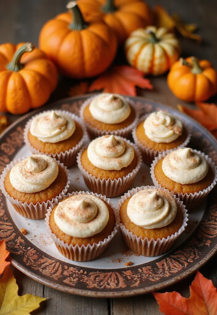 10 Pumpkin Spice Cake Recipes for Cozy Fall Baking - 8. Pumpkin Spice Cupcakes with Cinnamon Frosting