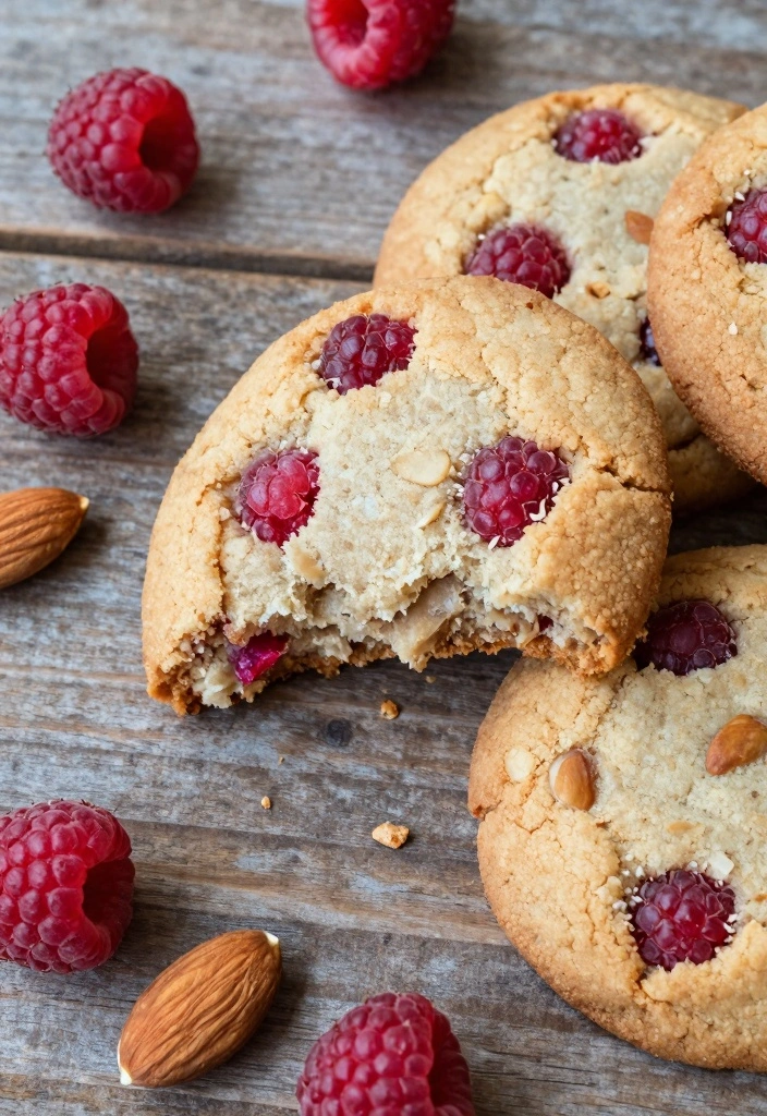 10 Raspberry Cookie Recipes for Bright Fruity Flavor - 1. Chewy Raspberry Almond Cookies