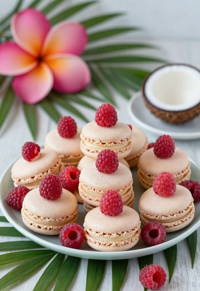 10 Raspberry Cookie Recipes for Bright Fruity Flavor - 3. Raspberry Coconut Macaroons