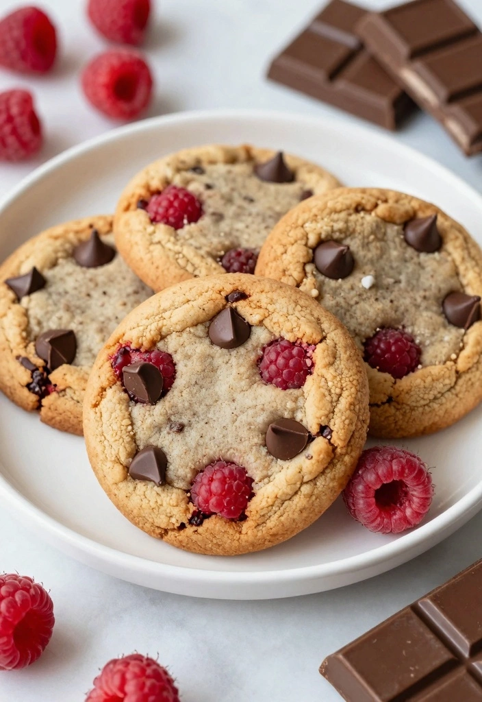 10 Raspberry Cookie Recipes for Bright Fruity Flavor - 5. Raspberry Chocolate Chip Cookies