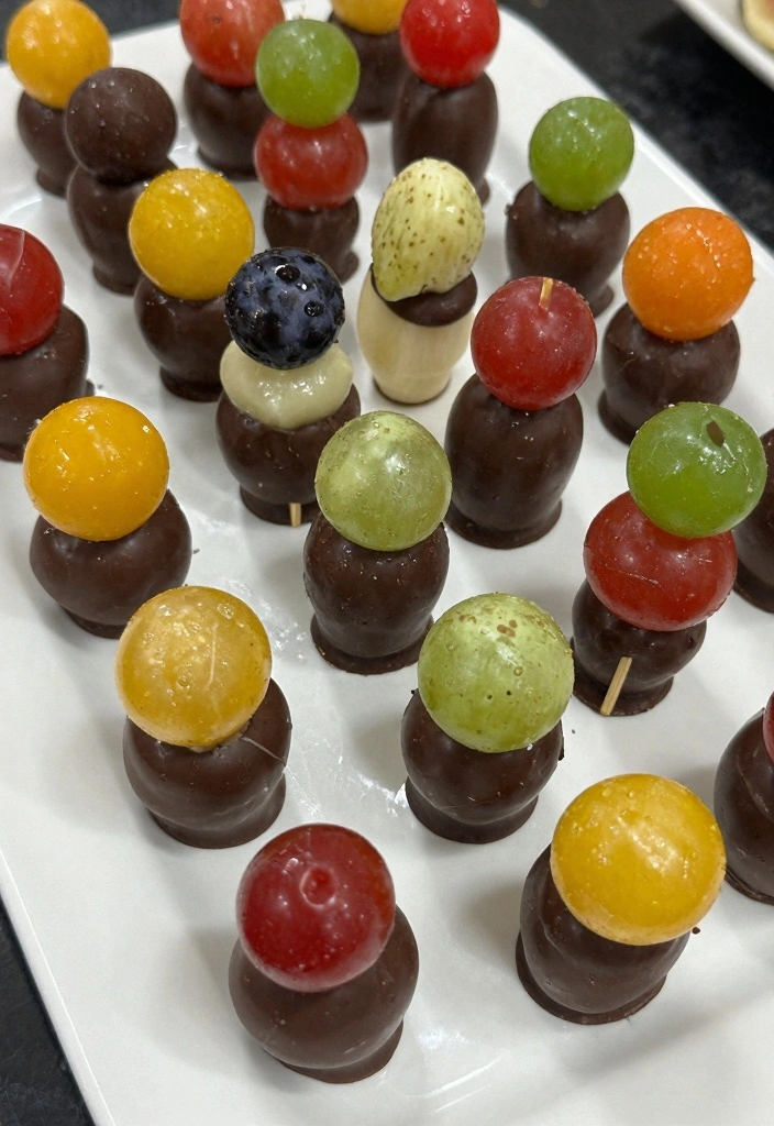 10 Small Dessert Recipes for Simple Everyday Cravings - 10. Chocolate-Dipped Fruit Skewers