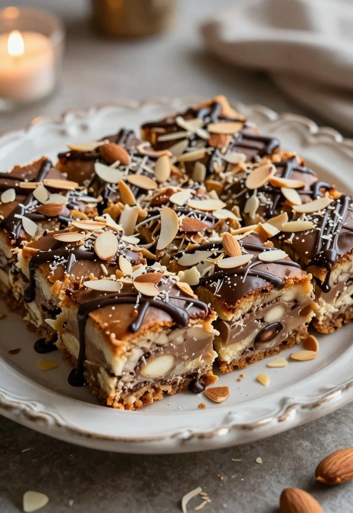 10 Tray Bake Cake Recipes for Simple Crowd Friendly Treats - 9. Almond Joy Tray Bake