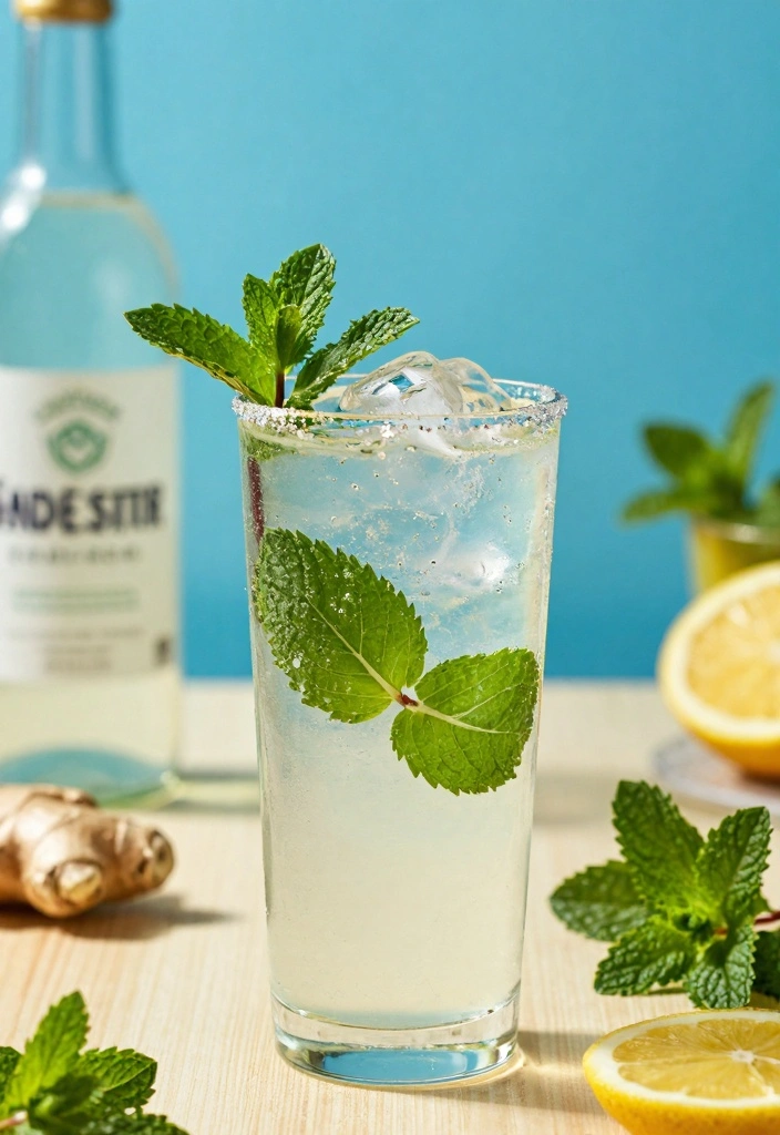 12 Champagne Cocktail Recipes for Bright Festive Flavor - 12. Ginger Mint Sparkler
