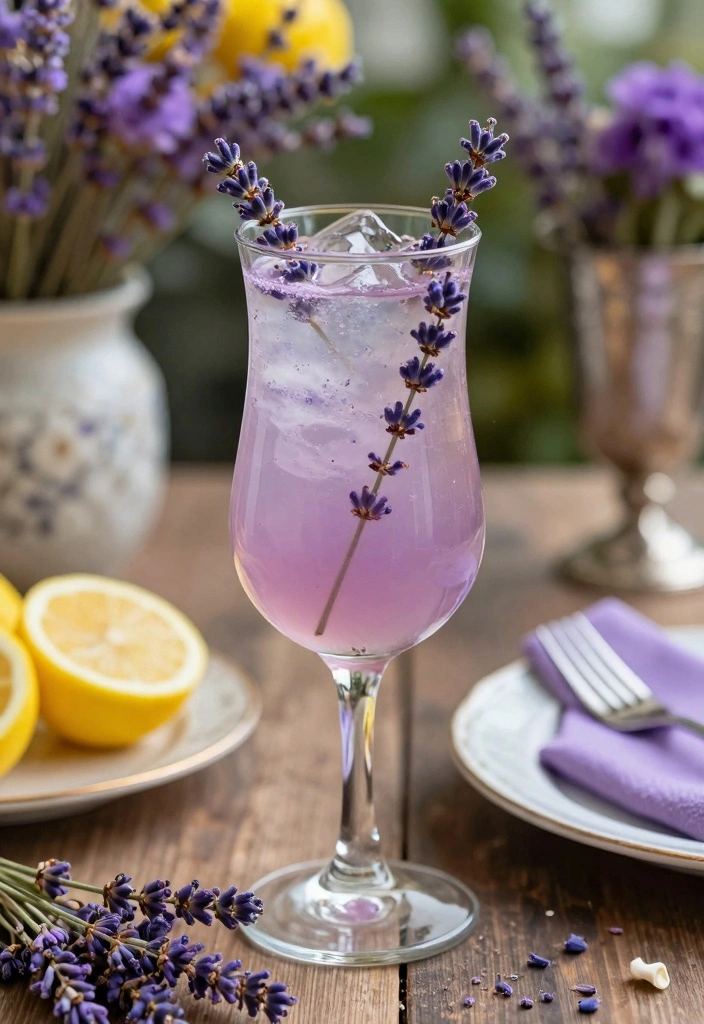 12 Champagne Cocktail Recipes for Bright Festive Flavor - 5. Lavender Lemonade Spritz
