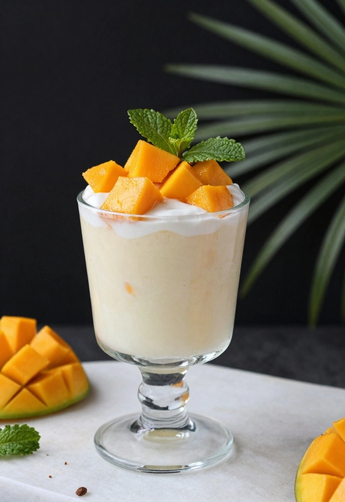 12 Chinese Dessert Recipes for Light Flavorful Sweets - 2. Chilled Mango Coconut Pudding