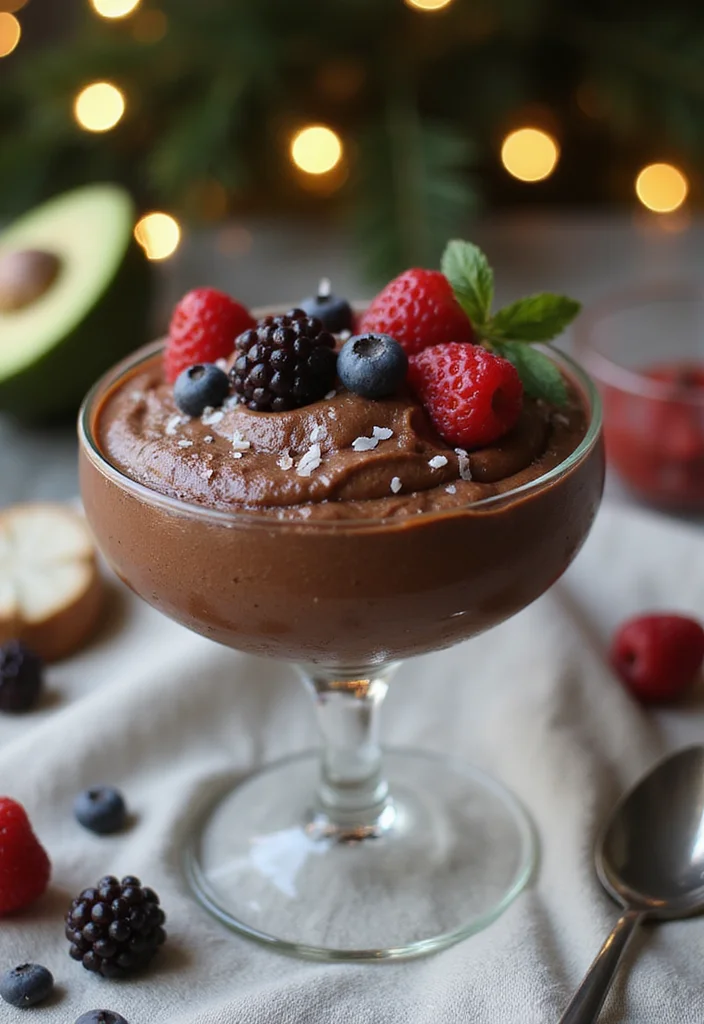 12 Easy Christmas Dessert Recipes for Festive Sweet Moments - 1. Decadent Chocolate Avocado Mousse