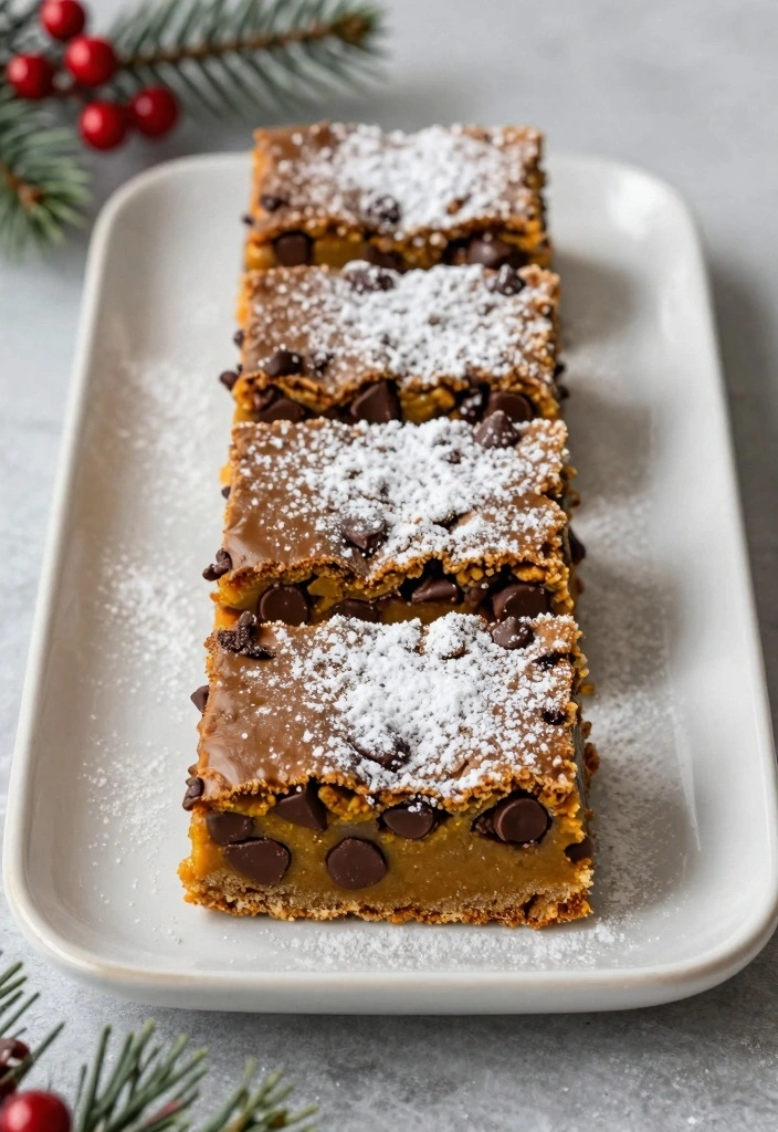 12 Easy Christmas Dessert Recipes for Festive Sweet Moments - 12. Chocolate Chip Pumpkin Bars