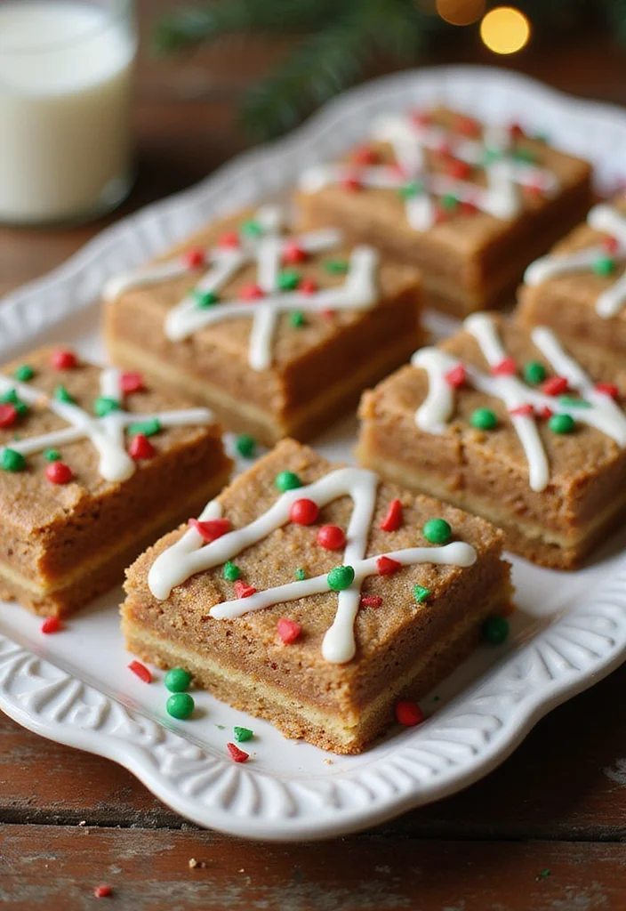 12 Easy Christmas Dessert Recipes for Festive Sweet Moments - 2. Gingerbread Cookie Bars