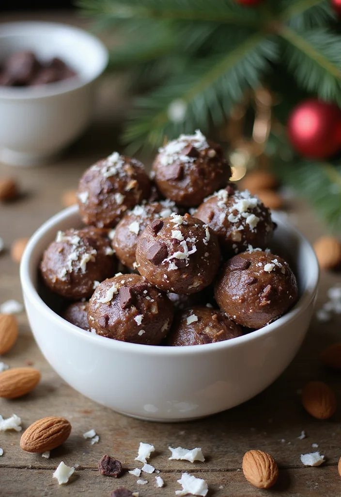 12 Easy Christmas Dessert Recipes for Festive Sweet Moments - 8. Almond Joy Energy Bites