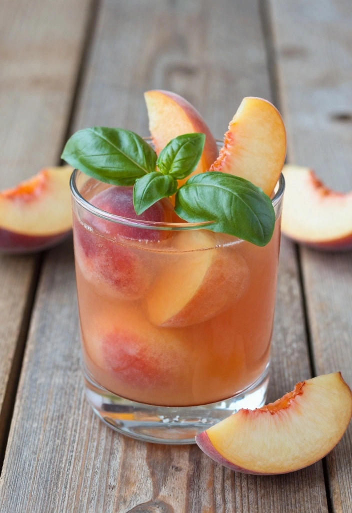 12 Fruity Cocktail Recipes for Fresh Vibrant Flavor - 8. Peach Basil Bramble