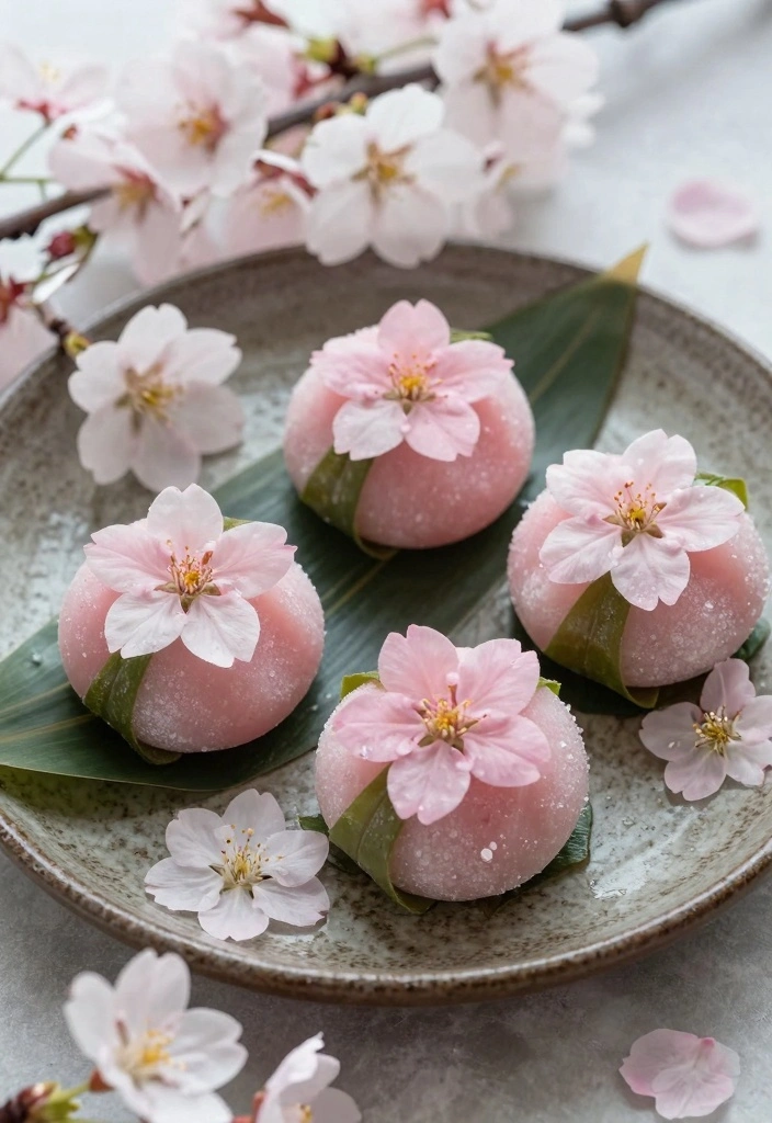 12 Japanese Dessert Recipes for Elegant Delicate Treats - 3. Sakura Mochi