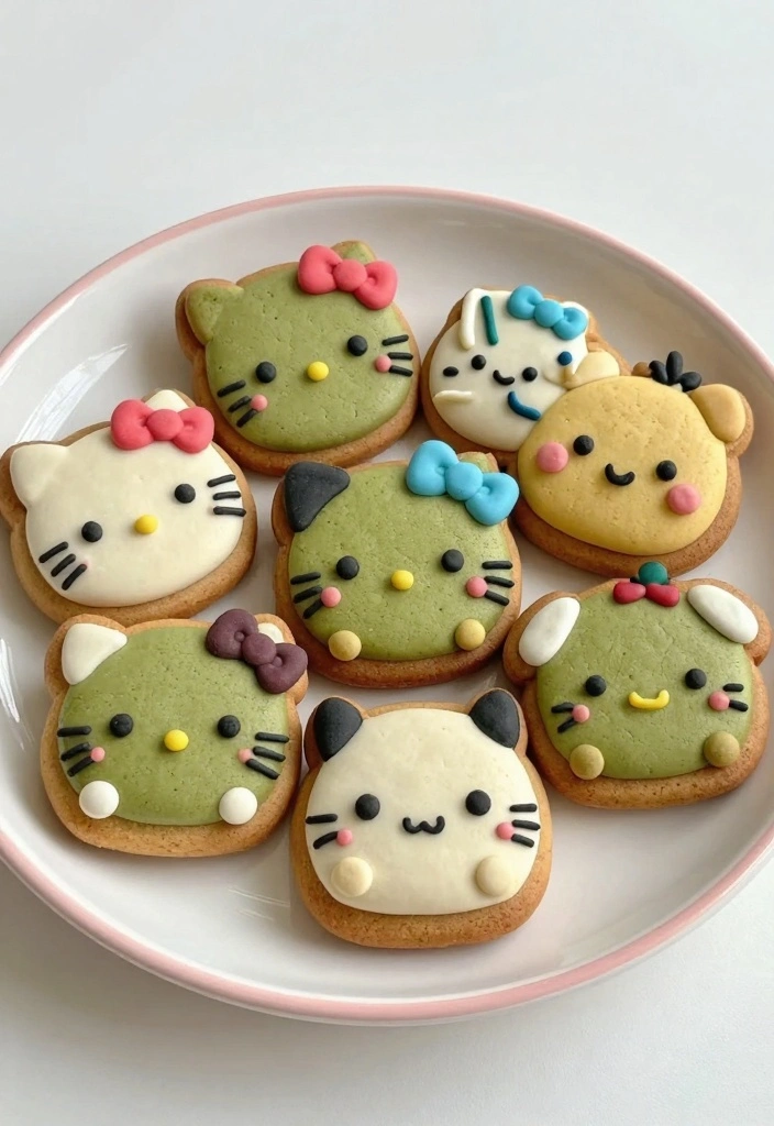 12 Japanese Dessert Recipes for Elegant Delicate Treats - 5. Kawaii Matcha Cookies