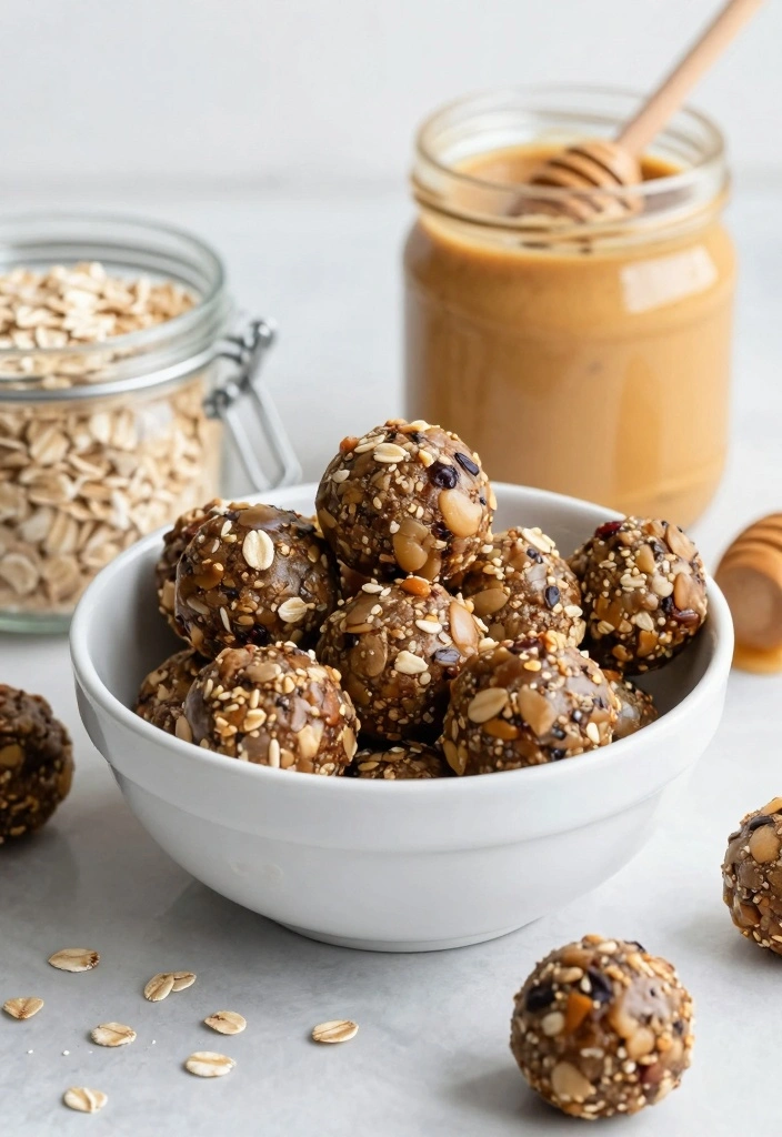 12 No Bake Recipes for Quick Easy Treats - 1. Chocolate Peanut Butter Energy Bites