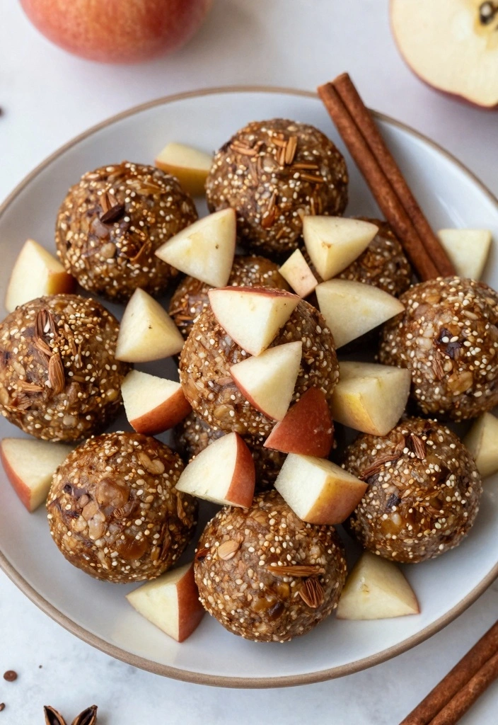 12 No Bake Recipes for Quick Easy Treats - 9. Apple Cinnamon No Bake Energy Balls