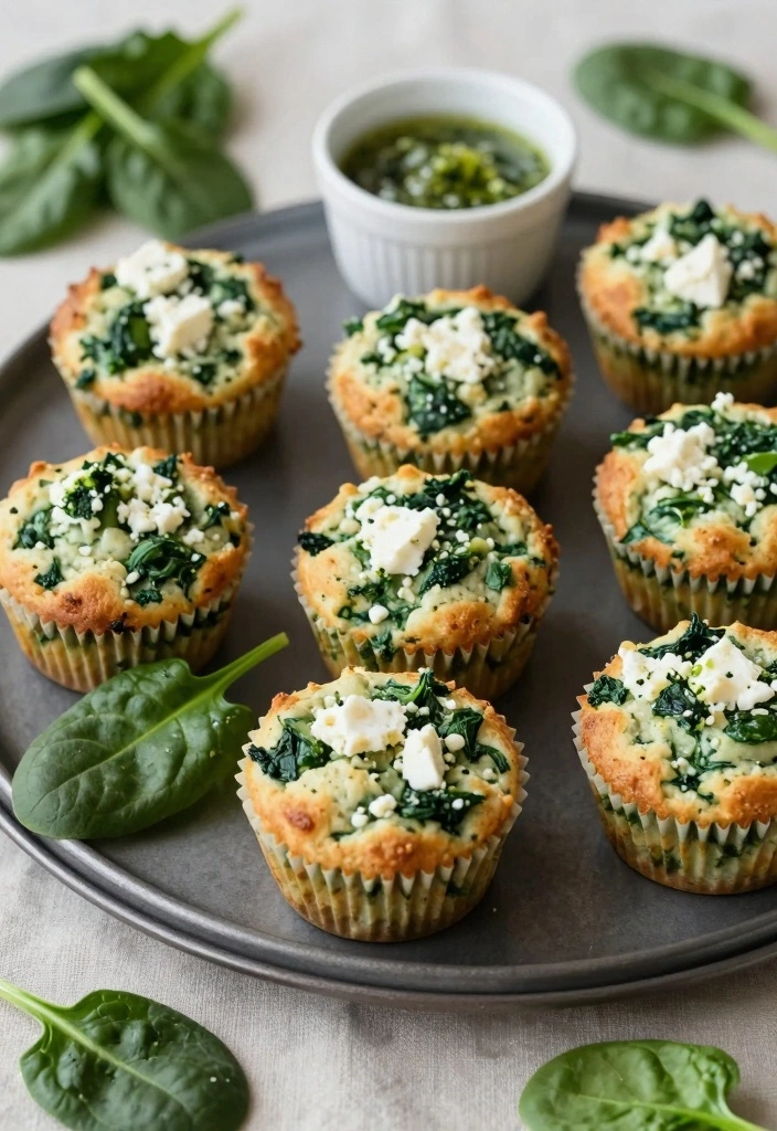 12 Savory Baking Recipes for Rich Flavorful Meals - 2. Spinach and Feta Savory Muffins