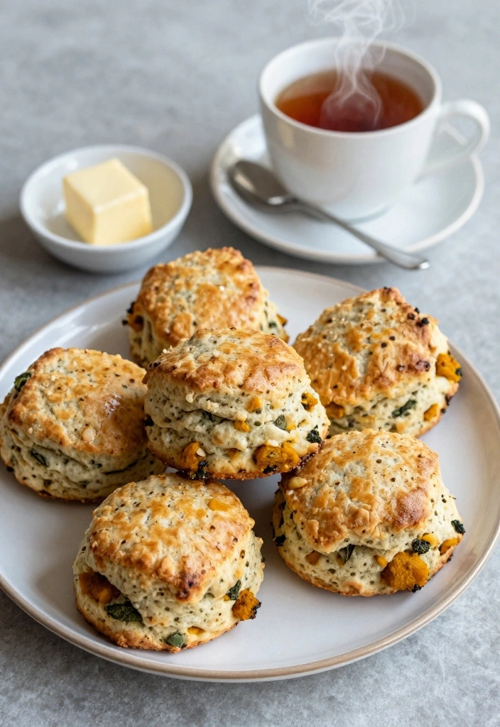12 Savory Baking Recipes for Rich Flavorful Meals - 5. Savory Pumpkin and Sage Scones