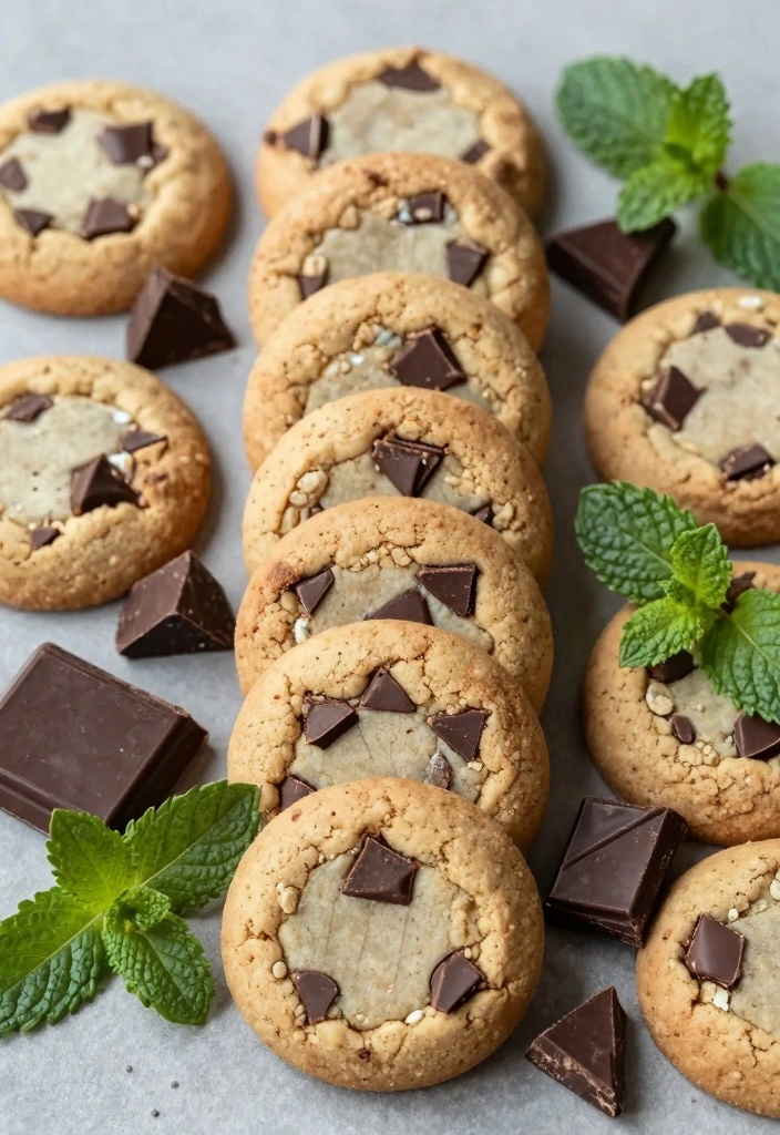 12 Spring Baking Recipes for Light Fresh Seasonal Treats - 12. Mint Chocolate Chip Cookies