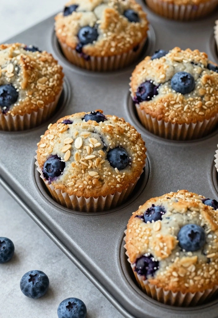 12 Spring Baking Recipes for Light Fresh Seasonal Treats - 4. Blueberry Oatmeal Muffins