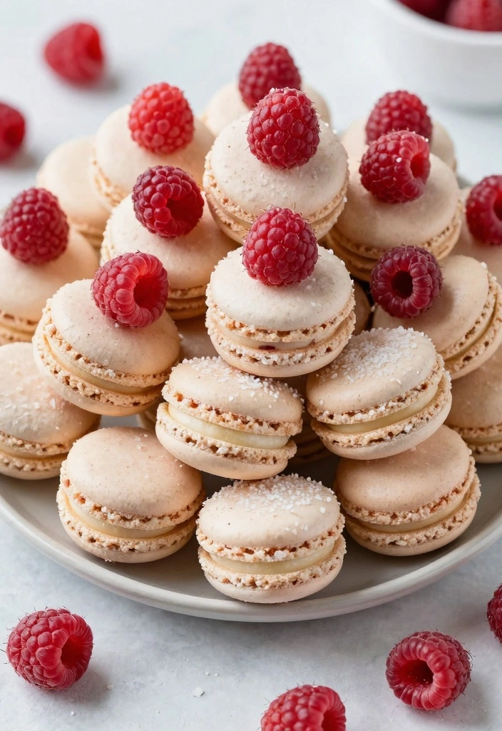 12 Spring Baking Recipes for Light Fresh Seasonal Treats - 7. Raspberry Coconut Macaroons