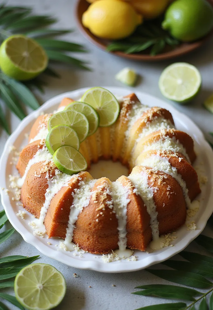 12 Summer Bundt Cake Recipes for Light Fresh Flavor - 5. Coconut Lime Bundt Cake