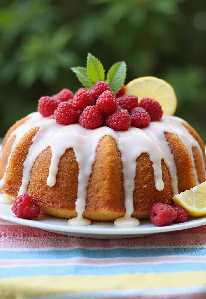 12 Summer Bundt Cake Recipes for Light Fresh Flavor - 7. Raspberry Lemonade Bundt Cake
