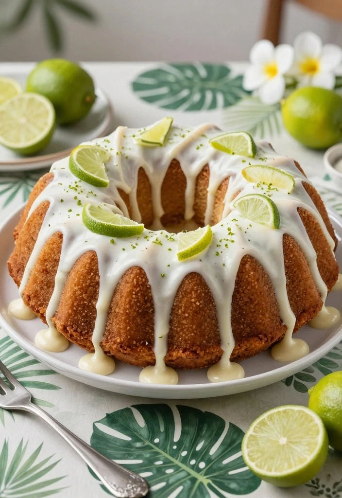 12 Summer Bundt Cake Recipes for Light Fresh Flavor - 9. Key Lime Pie Bundt Cake