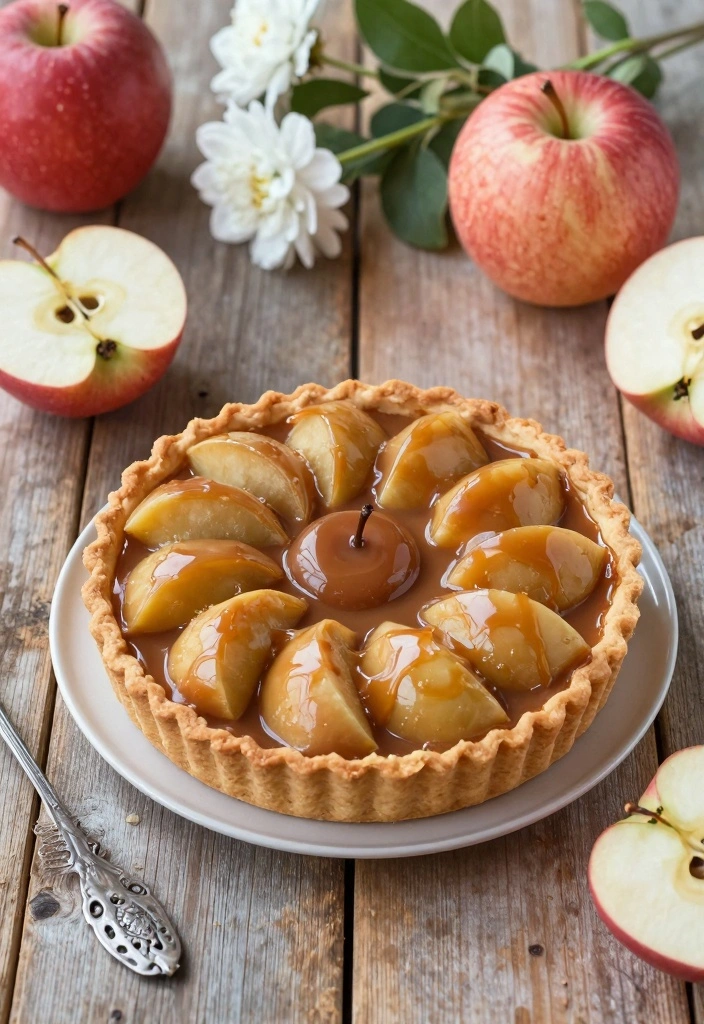 12 Wedding Dessert Recipes for Elegant Crowd Pleasing Treats - 11. Caramel Apple Tart