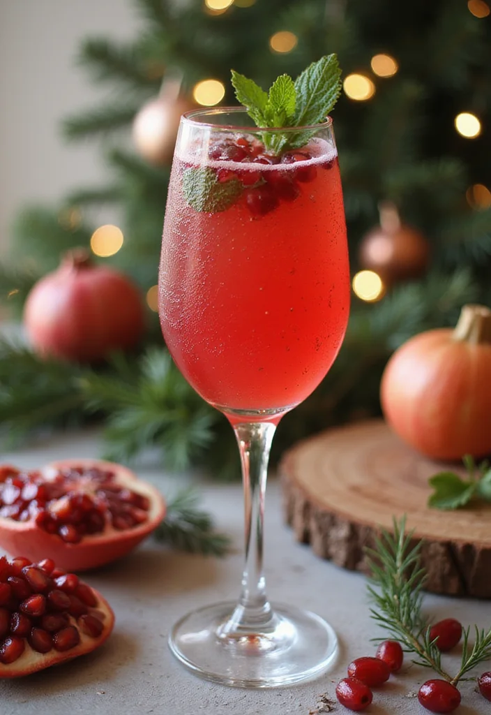 12 Winter Cocktail Recipes for Comforting Cold Weather Drinks - 10. Pomegranate Mimosa