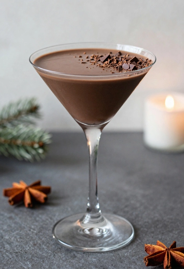 12 Winter Cocktail Recipes for Comforting Cold Weather Drinks - 11. Chocolate Peppermint Martini