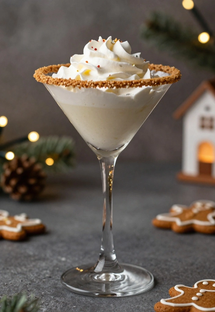 12 Winter Cocktail Recipes for Comforting Cold Weather Drinks - 2. Gingerbread Martini