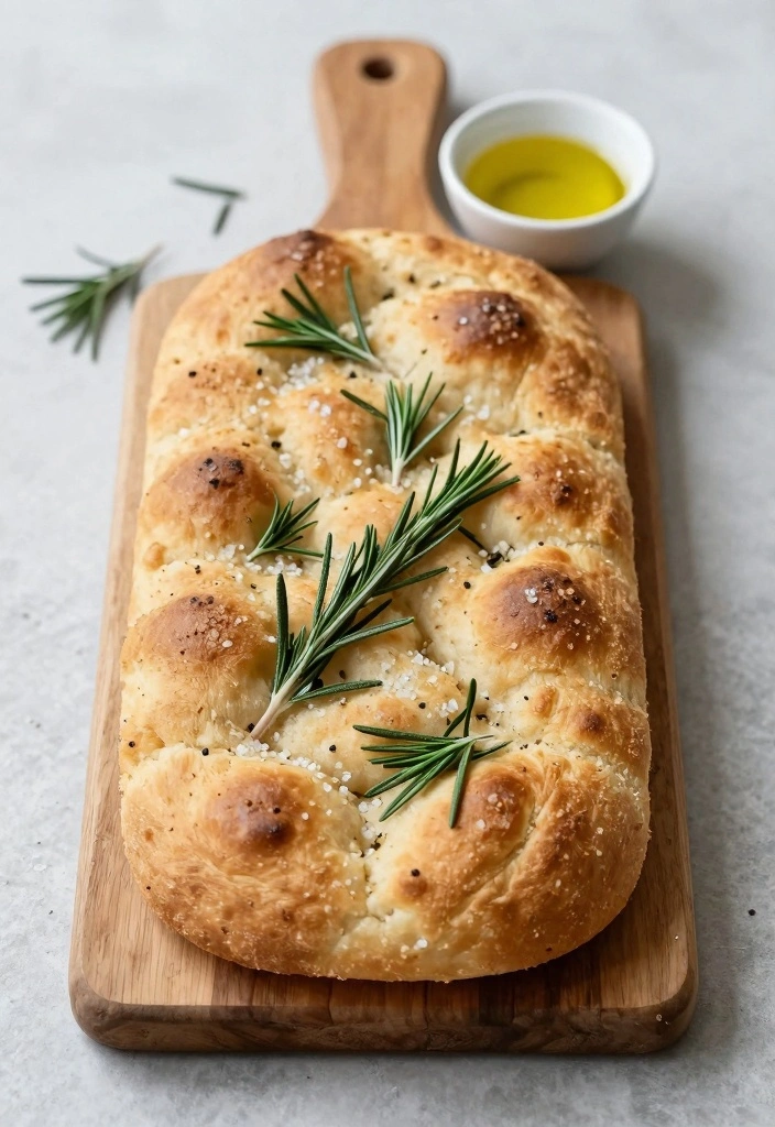 9 Baking Stone Recipes for Crisp Even Bakes - 3. Focaccia with Rosemary and Sea Salt