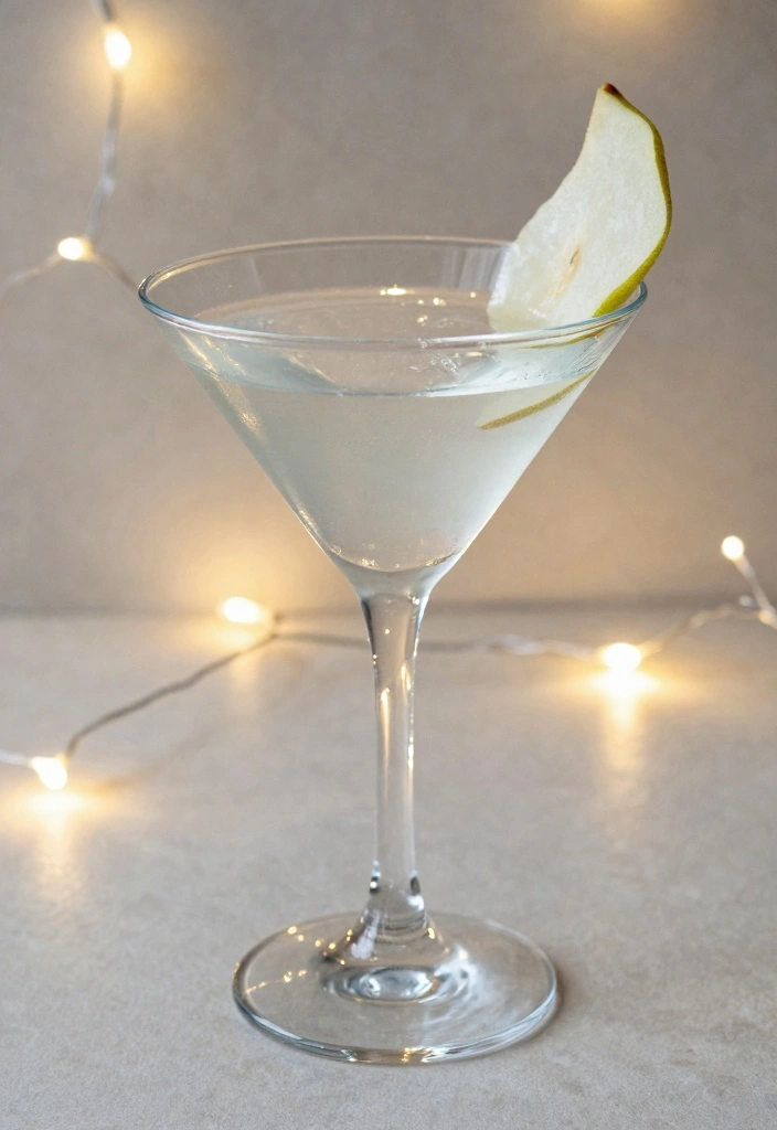 9 Pear Cocktail Recipes for Light Sweet Refreshing Sips - 2. Pear Martini