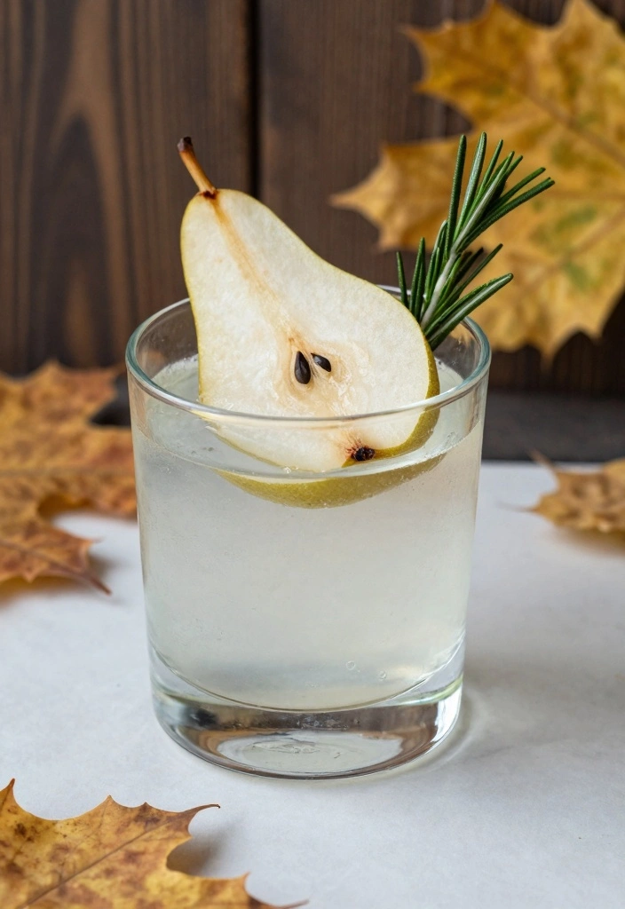 9 Pear Cocktail Recipes for Light Sweet Refreshing Sips - 7. Pear and Rosemary Old Fashioned